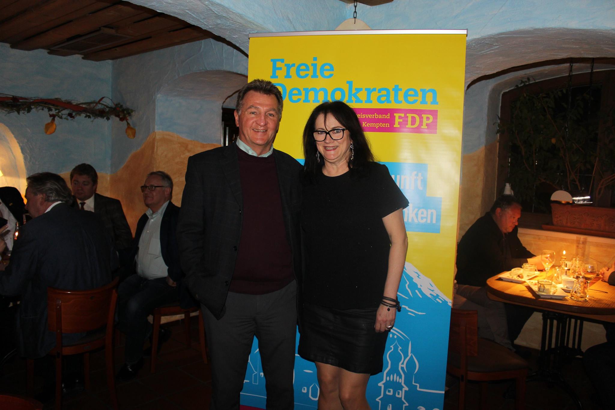 Listenkandidaten Dieter Thinschmidt und Katharina Rauh